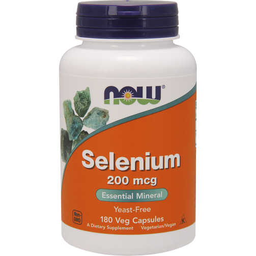 NOW, Selenium (Yeast Free) 200 mcg 180 vcaps