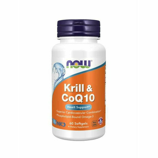Krill Oil & CoQ10 60 Softgels By Now