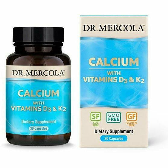 Calcium with Vitamins D3 & K2 30 caps by Dr. Mercola