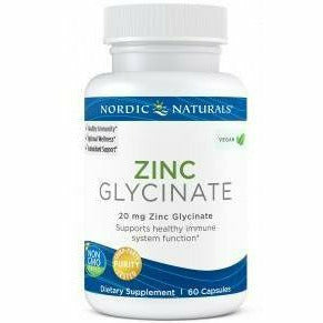 Zinc Glycinate 20 mg 60 caps by Nordic Naturals