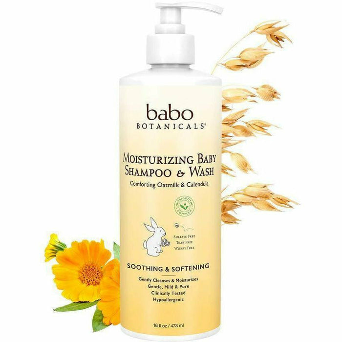 Babo Botanicals, Moisturizing Shampoo and Wash 16 Fl Oz