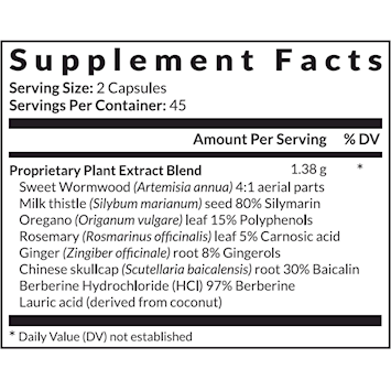 ProEnt2 Plus 90 Capsules by InterPlexus Supplement Facts Label