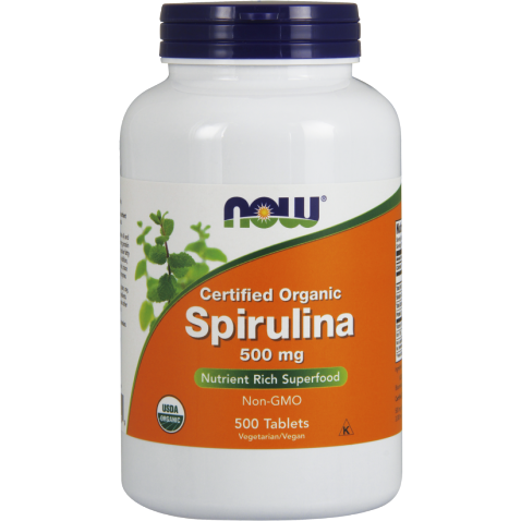 NOW, Spirulina 500 mg 500 tabs