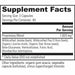 Global Healing, Mycozil 120 capsules Supplement Facts Label