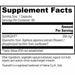 Global Healing, Plant-Based Quercetin 60 caps Supplement Facts Label