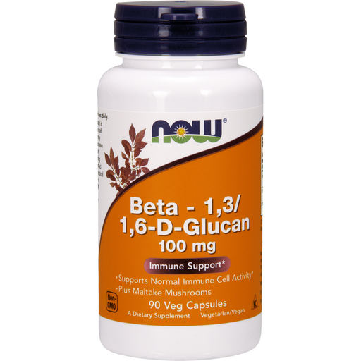 NOW, Beta-1,3/1,6 -D-Glucan 100 mg 90 vcaps