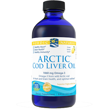 Arctic Cod Liver Oil Lemon 8 oz By Nordic Naturals