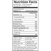 Organic Maca Powder 8 oz by Foods Alive Nutrition Facts Label