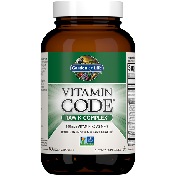 Vitamin Code RAW K-Complex 60 vcaps By Garden Of Life Bottle