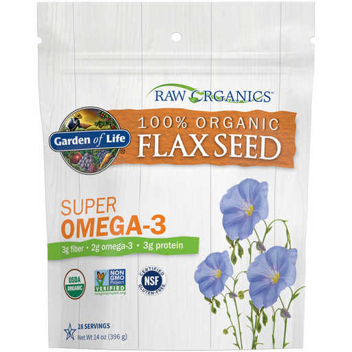 Raw Organic Flax Seed Omega-3 14 oz By Garden Of Life