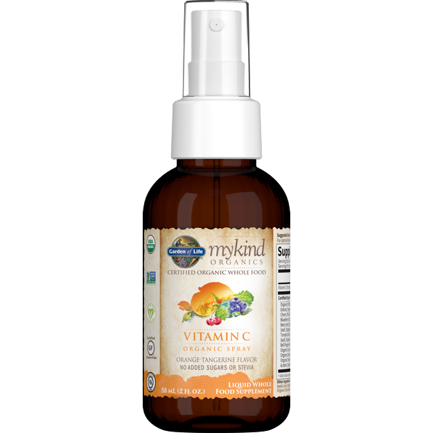 Mykind Organics Vitamin C Orange-Tang 2 oz by Garden Of Life Bottle