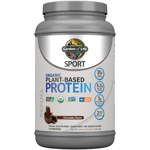 Organic Plant-Based Protein: Chocolate 29.6 oz by Garden Of Life Sport