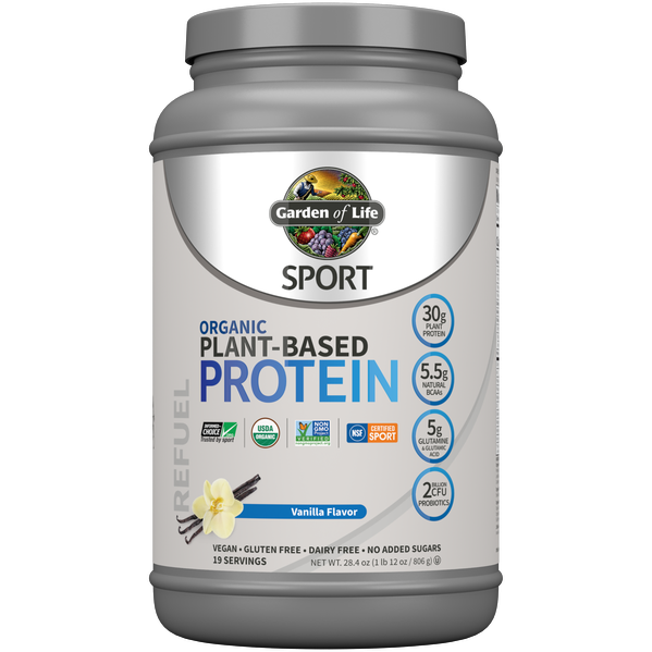 Organic Plant-Based Protein: Vanilla 28.4 oz. by Garden of Life Sport