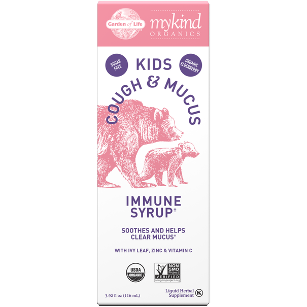 mykind Kids Cough & Mucus Immune Syrup 3.92 fl oz by Garden of Life