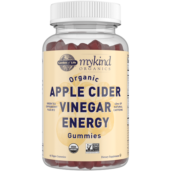 Garden Of Life, mykind Organic Apple Cider Vinegar Energy 63 Gummies