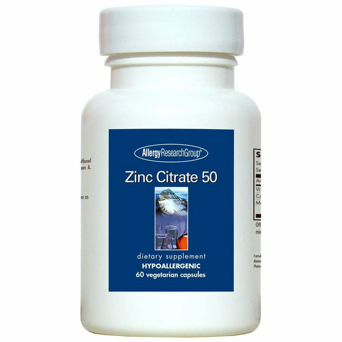 Allergy Research Group, Zinc Citrate 50 mg 60 caps