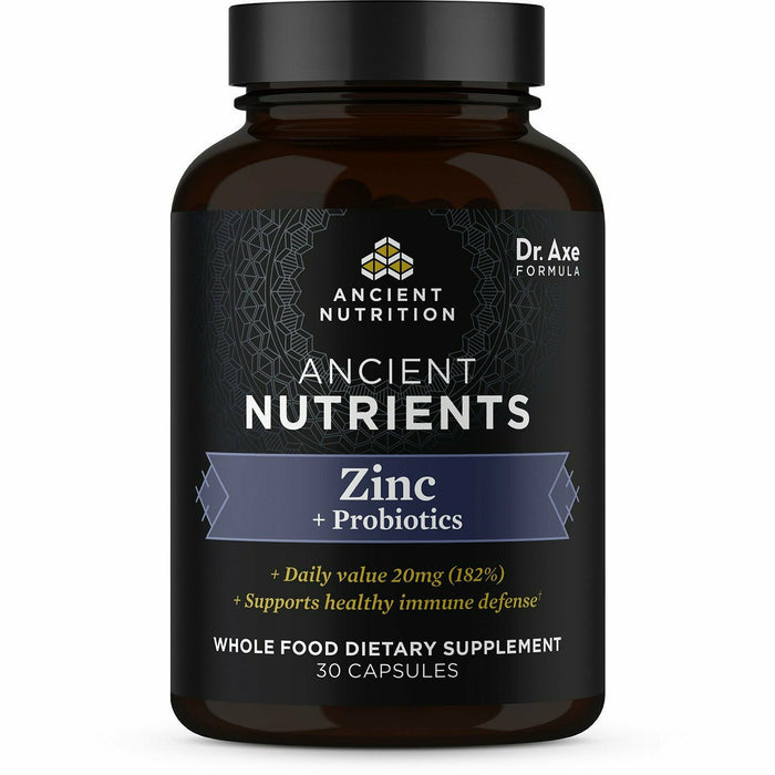 Ancient Nutrition, Ancient Nutrients - Zinc + Probiotics 30 Caps