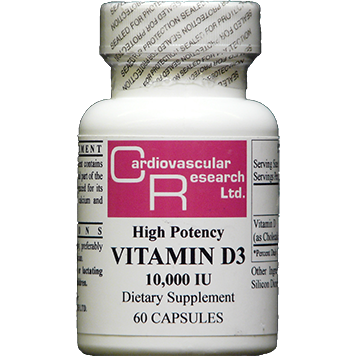 Vitamin D3 10,000 IU 60 caps by Ecological Formulas