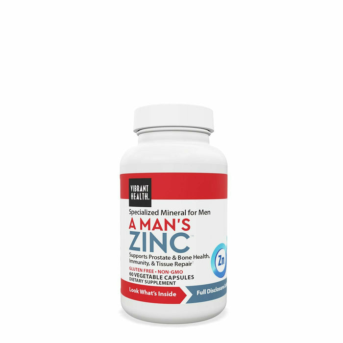 Vibrant Health, A Man's Zinc 60 Capsules