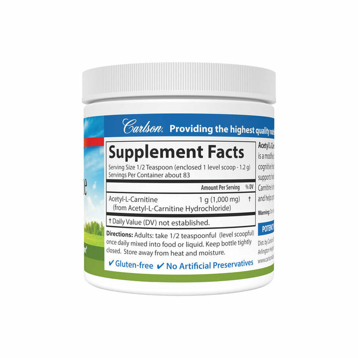 carlson l carnitine Amazon.com: Carlson Labs Acetyl L-Carnitine Powder