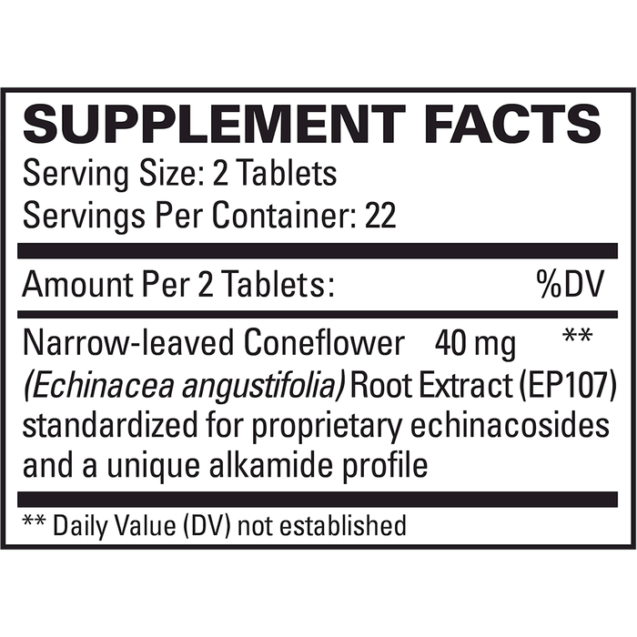 AnxioCalm 45 Tabs by EuroMedica Supplement Facts Label