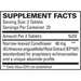 AnxioCalm 45 Tabs by EuroMedica Supplement Facts Label