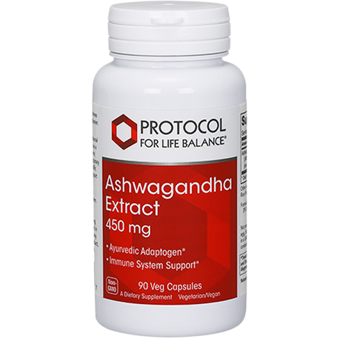 Protocol For Life Balance, Ashwaganda Extract 450 mg 90 vcaps
