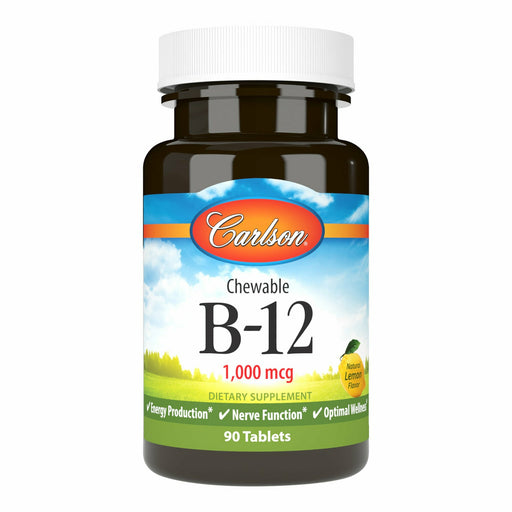 Carlson Labs, B-12 1,000 mcg 90 Tablets