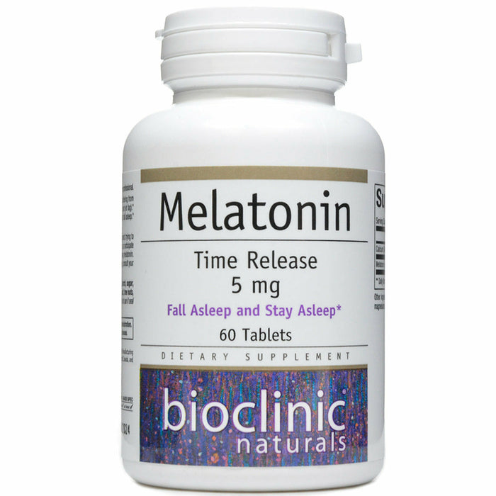 Bioclinic Naturals, Melatonin Time Release 5 mg 60 tabs 