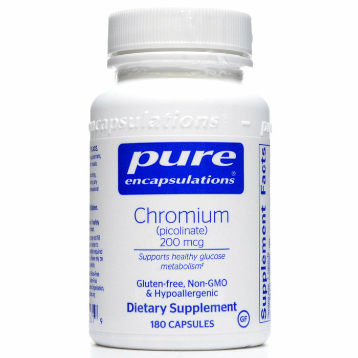 Pure Encapsulations, Chromium (picolinate) 200 mcg 180 capsules