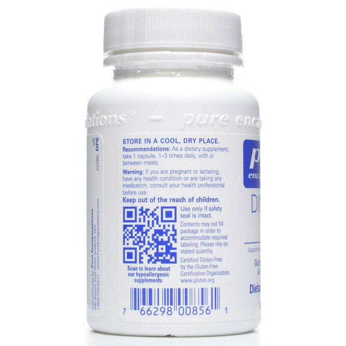 Pure Encapsulations, DIM-PRO 100 60 capsules Recommendations/Warning Label