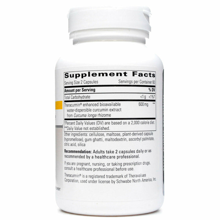 Integrative Therapeutics, Theracurmin HP 120 capsules Supplement Facts Label