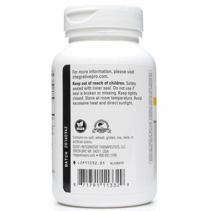 Integrative Therapeutics, Integrative Therapeutics, Theracurmin HP 600 mg 120 capsules Warning Label