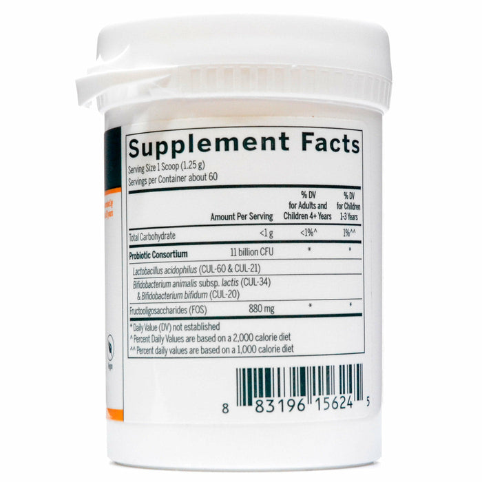 Genestra Brands, HMF Powder 2 oz Supplement Facts Label