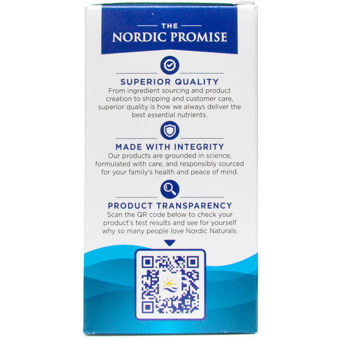 Nordic Naturals, Algae Omega 60 soft gels Highlights Label