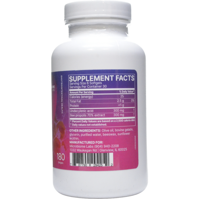 Microbiome Labs, MegaMycoBalance 120 softgels Supplement Facts
