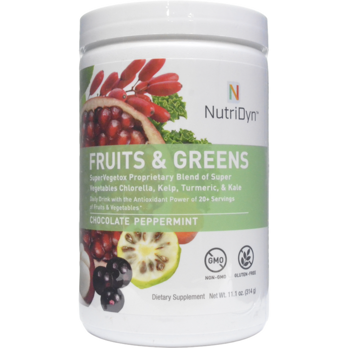 Nutri-Dyn, Fruits & Greens Chocolate Peppermint