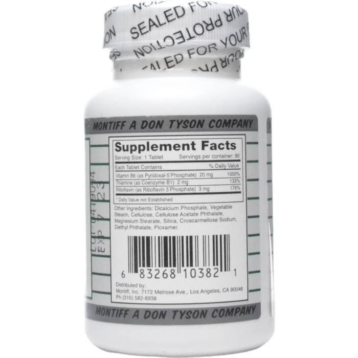 Montiff, Tri-Phos-B 25 mg 90 tabs Supplement Facts