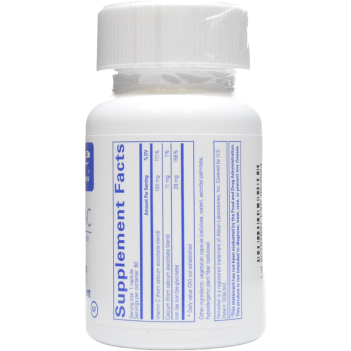 Pure Encapsulations, OptiFerin-C 60 vcaps Supplement Facts