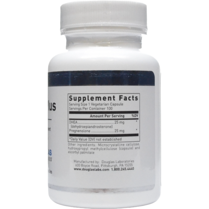 Douglas Labs, DHEA Plus 25 mg 100 caps Supplement Facts