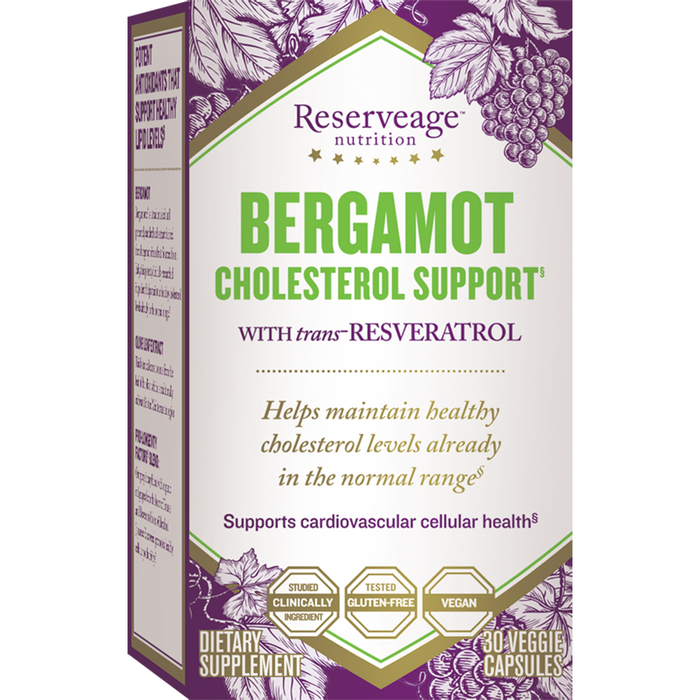 Reserveage, Bergamot Cholesterol Support 30 vegcaps 