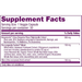 Bergamot Cholesterol Support 30 vegcaps by Reserveage  Supplement fact Label
