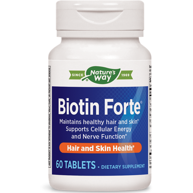 Nature's Way, Biotin Forte without Zinc 5 mg 60 tabs