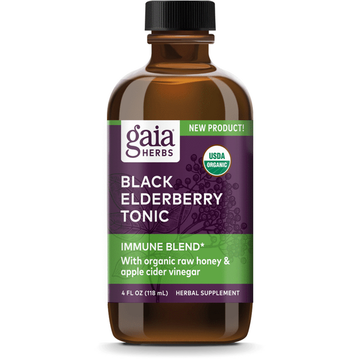Gaia Herbs, Black Elderberry Tonic 4 fl oz
