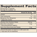 Supplement Facts Label