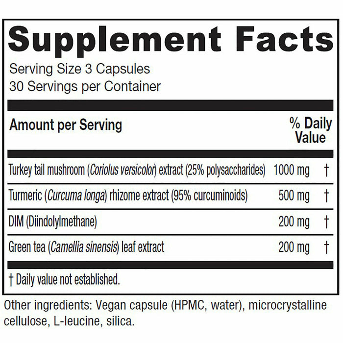 Vitanica. CCDG Blend 90 Capsules Supplement Facts Label