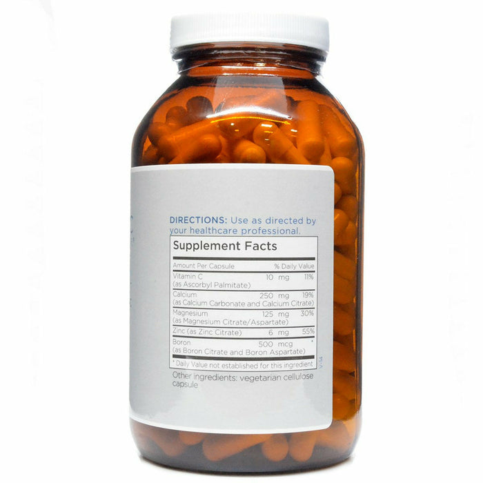 Cal/Mag/Zinc Complex 240 caps by Metabolic Maintenance Supplement Facts Label