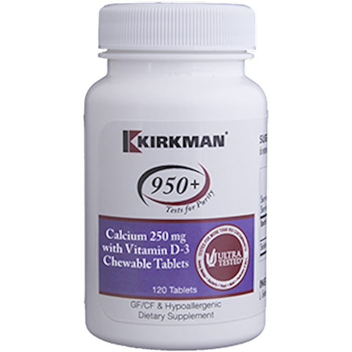  Kirkman Labs, Calcium with Vit D-3 250 mg 120 chews 