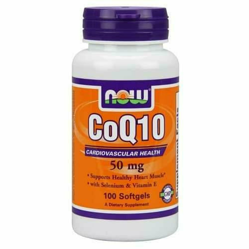 CoQ10 50 mg 100 softgels by NOW