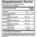 Cramp Calm Tonic 4 fl oz by Vitanica Supplement Facts Label